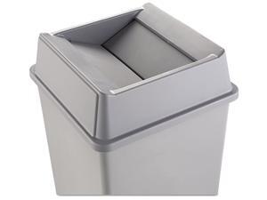 Rubbermaid Commercial 2664GRAY Swing Top Lid for Square Waste Container, Plastic, Gray Rubbermaid Commercial 2664GRAY Swing Top Lid for Square Waste Container, Plastic, Gray
