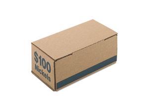 PM Company 61005 Corrugated Cardboard Coin Storage w/ Denomination Printed On Side, Blue PM Company 61005 Corrugated Cardboard Coin Storage w/ Denomination Printed On Side, Blue