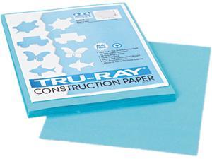 Pacon 103029 Tru-Ray Construction Paper, 76 lbs., 9 x 12, Black, 50  Sheets/Pack