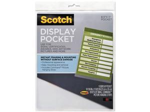 Scotch WL854C Display Pocket, Removable Interlocking Fasteners, Plastic, 8-1/2 x 11, Clear Scotch WL854C Display Pocket, Removable Interlocking Fasteners, Plastic, 8-1/2 x 11, Clear