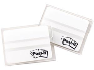 Post-it 686F-50WH Durable File Tabs, 2 x 1 1/2, White, 50/Pack