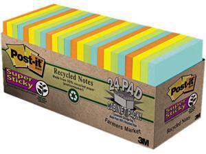 Post-it 654-24NHCP Farmer's Market Super Sticky Notes Cabinet Pack, 3 x 3, 24 70-Sheet Pads/Pack Post-it 654-24NHCP Farmer's Market Super Sticky Notes Cabinet Pack, 3 x 3, 24 70-Sheet Pads/Pack