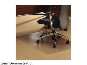 48x118 Polycarbonate Chair Mat for Carpets Rectangular Clear - Floortex