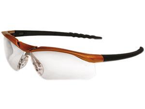 Crews DL210AF Dallas Wraparound Safety Glasses, Orange Frame, Clear AntiFog Lens Crews DL210AF Dallas Wraparound Safety Glasses, Orange Frame, Clear AntiFog Lens