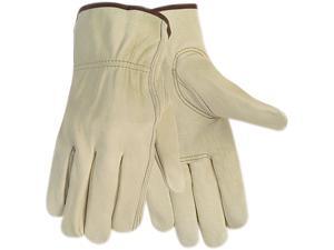 Memphis 3215L Economy Leather Driver Gloves, Large, Cream Memphis 3215L Economy Leather Driver Gloves, Large, Cream