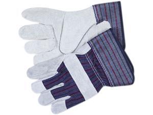Memphis 12010L Split Leather Palm Gloves, Gray Memphis 12010L Split Leather Palm Gloves, Gray