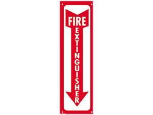 COSCO 098063 Glow-In-The-Dark Safety Sign, Fire Extinguisher, 4 x 13, Red COSCO 098063 Glow-In-The-Dark Safety Sign, Fire Extinguisher, 4 x 13, Red