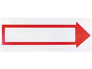 COSCO 098056 Stake Sign, 6 x 17, Blank White with Printed Red Arrow COSCO 098056 Stake Sign, 6 x 17, Blank White with Printed Red Arrow