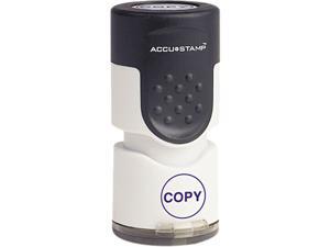 ACCUSTAMP 035653 Accustamp Pre-Inked Round Stamp with Microban, COPY, 5/8" dia, Blue ACCUSTAMP 035653 Accustamp Pre-Inked Round Stamp with Microban, COPY, 5/8" dia, Blue