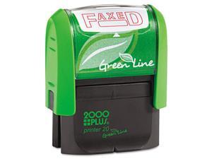 2000 PLUS Green Line 035349 2000 PLUS Green Line Message Stamp, Faxed, 1 1/2 x 9/16, Red 2000 PLUS Green Line 035349 2000 PLUS Green Line Message Stamp, Faxed, 1 1/2 x 9/16, Red