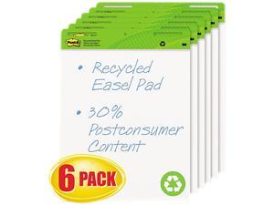 Post-it Easel Pads 559RPVAD6 Self-Stick Easel Pads, 25 x 30, White, Recycled, 1 Carton - 6 30-Sheet Pads Post-it Easel Pads 559RPVAD6 Self-Stick Easel Pads, 25 x 30, White, Recycled, 1 Carton - 6 30-Sheet Pads