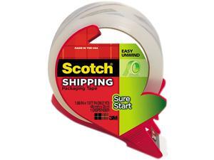 Scotch 3450S-RD Sure Start Packaging Tape w/Dispenser, 1.88" x 38.2 yards, 1.88" Core, Clear Scotch 3450S-RD Sure Start Packaging Tape w/Dispenser, 1.88" x 38.2 yards, 1.88" Core, Clear