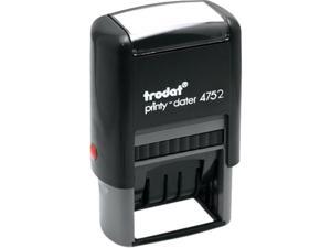 Trodat E4752 Trodat Economy Stamp, Dater, Self-Inking, 1 5/8 x 1, Blue/Red Trodat E4752 Trodat Economy Stamp, Dater, Self-Inking, 1 5/8 x 1, Blue/Red