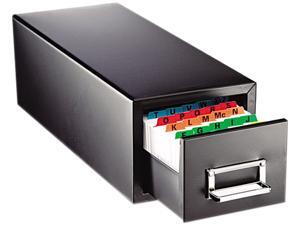 STEELMASTER by MMF Industries 263F3516SBLA Drawer Card Cabinet Holds 1,500 3 x 5 cards, 7 3/4 x 18 1/8 x 7 STEELMASTER by MMF Industries 263F3516SBLA Drawer Card Cabinet Holds 1,500 3 x 5 cards, 7 3/4 x 18 1/8 x 7