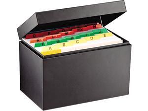STEELMASTER by MMF Industries 263855BLA Index Card File Holds 500 5 x 8 cards, 8 3/4 x 5 1/8 x 6 STEELMASTER by MMF Industries 263855BLA Index Card File Holds 500 5 x 8 cards, 8 3/4 x 5 1/8 x 6