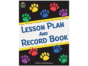 Teacher Created Resources 2551 Paw Prints Lesson Plan & Record Book With Monthly Planner, 160 Pages, 8-1/2 x 11 Teacher Created Resources 2551 Paw Prints Lesson Plan & Record Book With Monthly Planner, 160 Pages, 8-1/2 x 11