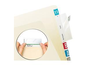 Tabbies 58385 Protector, Top Tab Folder, 3 1/2 x 2, Clear, 500/BX