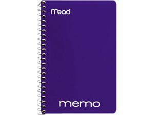 Mead 45644 Memo Book, College Ruled, 6" x 4", Wirebound, 40 Sheets, Assorted