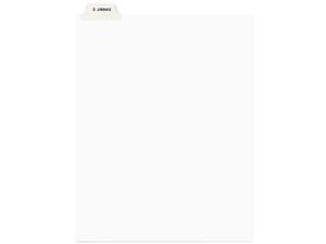 Avery-Style Preprinted Legal Bottom Tab Divider Exhibit E Letter White 25/PK