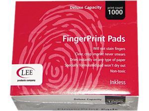 LEE 03127 Inkless Fingerprint Pad, 2-1/4 x 1-3/4, Black, 1 EA