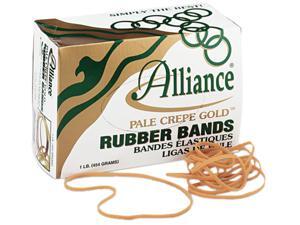 Alliance 21405 Pale Crepe Gold Rubber Bands, Size 117B, 7 x 1/8, 1lb Box Alliance 21405 Pale Crepe Gold Rubber Bands, Size 117B, 7 x 1/8, 1lb Box