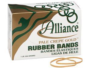 Alliance 20335 Pale Crepe Gold Rubber Bands, Size 33, 3-1/2 x 1/8, 1lb Box Alliance 20335 Pale Crepe Gold Rubber Bands, Size 33, 3-1/2 x 1/8, 1lb Box