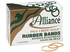 Alliance 20325 Pale Crepe Gold Rubber Bands, Size 32, 3 x 1/8, 1lb Box Alliance 20325 Pale Crepe Gold Rubber Bands, Size 32, 3 x 1/8, 1lb Box