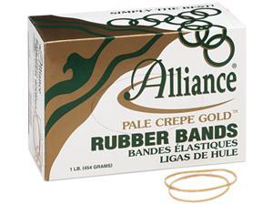 Alliance 20195 Pale Crepe Gold Rubber Bands, Size 19, 3-1/2 x 1/16, 1lb Box Alliance 20195 Pale Crepe Gold Rubber Bands, Size 19, 3-1/2 x 1/16, 1lb Box