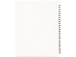 Avery-Style Legal Exhibit Side Tab Divider Title: 376-400 Letter White 01345 Avery-Style Legal Exhibit Side Tab Divider Title: 376-400 Letter White 01345