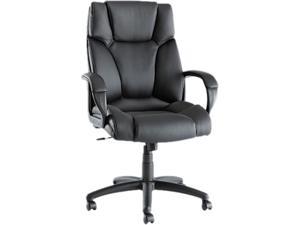 Alera Fraze Series High-Back Swivel/Tilt Chair, Black Leather