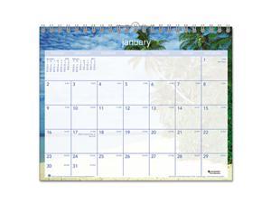 AT-A-GLANCE DMWTE828 Tropical Escape Monthly Wall Calendar, 15 x 12