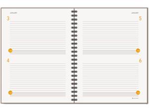 Planning Notebook,12 Mth Jan-Dec ,Wire, 2DPP, 8-1/2"x11",GY AAG80620430