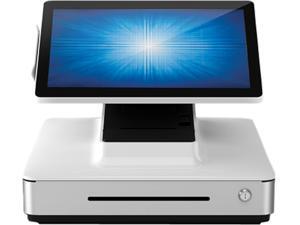 Elo E833933 PayPoint Plus for Windows POS System with 15" PCAP Touch Display, Barcode Scanner, Receipt Printer, MSR, Cash Drawer, Win 10 - White