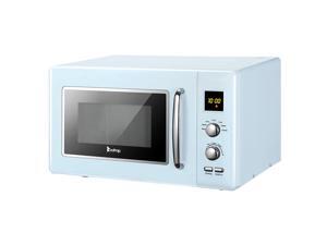 Blue 23L/0.9cuft Retro Microwave oven With Display/Silver Handle Blue 23L/0.9cuft Retro Microwave oven With Display/Silver Handle