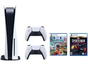 PS5 Bundle - Includes PS5 Console, Dualsense 5 Controller, Spider-man: Miles Morales Ultimate Edition and Sackboy: A Big Adventure PS5 Bundle - Includes PS5 Console, Dualsense 5 Controller, Spider-man: Miles Morales Ultimate Edition and Sackboy: A Big Adventure