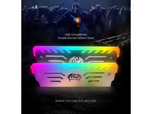 Great Wall RAM RGB Cooler Memory Cooling Vest Aura Sync 5V 3Pin Heat Sink Radiator Cooler Aluminum Heatsink for RAM DDR3 DDR4 Great Wall RAM RGB Cooler Memory Cooling Vest Aura Sync 5V 3Pin Heat Sink Radiator Cooler Aluminum Heatsink for RAM DDR3 DDR4