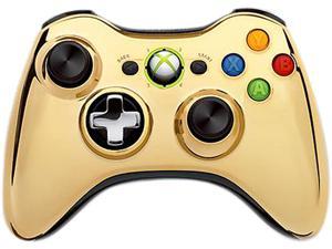 Microsoft Xbox 360 Special Edition Chrome Series Wireless Controller (Gold)