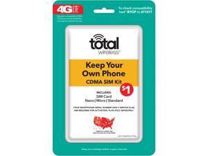 Total Wireless Keep Your Own Phone CDMA SIM Activation Kit (Triple Punch) Total Wireless Keep Your Own Phone CDMA SIM Activation Kit (Triple Punch)