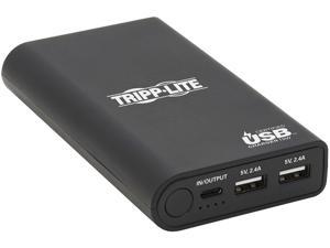 Tripp Lite Black 10050 mAh Portable Charger - 2 x USB-A, USB-C with PD Charging, Power Bank, Lithium-Ion, USB-IF UPB-10K0-2U1C Tripp Lite Black 10050 mAh Portable Charger - 2 x USB-A, USB-C with PD Charging, Power Bank, Lithium-Ion, USB-IF UPB-10K0-2U1C