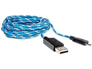 Hyperkin M07025-BW Blue and White PS4/ X1/ PS Vita 2000 Micro USB Charge Cable - Polygon