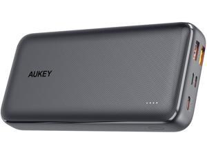 Aukey Black 20000 mAh Portable Charger Large Capacity with 3 Outputs & 3 Inputs PB-N74