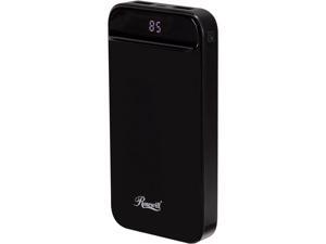 Rosewill 20000 mAh Portable Power Bank for iPhone and Android Devices, Fast Charge, LCD Indicator, Black - (RBPB-20007)