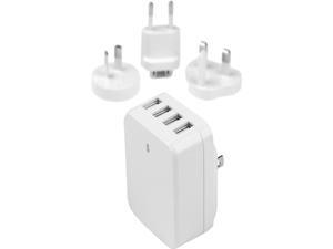 StarTech.com USB4PACWH White 4-Port USB Wall Charger - International Travel - 34W/6.8A StarTech.com USB4PACWH White 4-Port USB Wall Charger - International Travel - 34W/6.8A