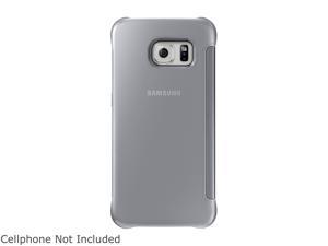 SAMSUNG Clear Silver S-View Flip Cover for Samsung Galaxy S 6 Edge EF-ZG925BSEGUS