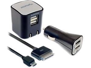 DigiPower IS-AC2DL Black Dual USB Wall Charger Kit DigiPower IS-AC2DL Black Dual USB Wall Charger Kit