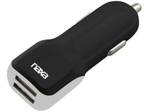 NAXA NA-801BLACK Black 10 Watt 2.1 Amp Dual USB Car Charger NAXA NA-801BLACK Black 10 Watt 2.1 Amp Dual USB Car Charger