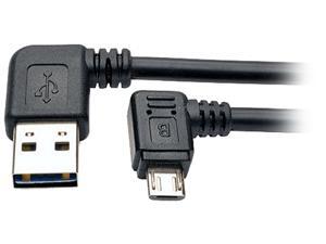Tripp Lite UR05C-003-RARB Black Dedicated Reversible USB Charging Cable (Left / Right Angle Reversible A to Right Angle 5-Pin Micro B), 3-ft. Tripp Lite UR05C-003-RARB Black Dedicated Reversible USB Charging Cable (Left / Right Angle Reversible A to Right Angle 5-Pin Micro B), 3-ft.