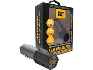 CAT CAT-DC2USB-BLK Black Dual USB DC Vehicle Adapter 3.4 Amp CAT CAT-DC2USB-BLK Black Dual USB DC Vehicle Adapter 3.4 Amp