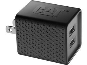 CAT CAT-AC2USB-BLK Black Dual USB AC Wall Adapter 3.4 Amp CAT CAT-AC2USB-BLK Black Dual USB AC Wall Adapter 3.4 Amp