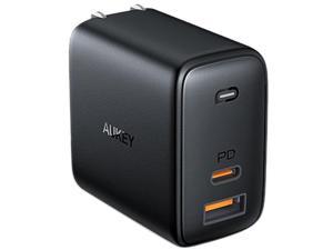 Aukey PA-B3 Black Omnia Mix Dual-Port USB-C + USB-A PD 65W Charger